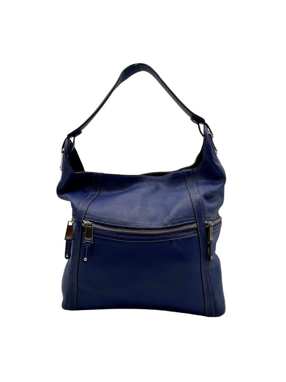 Tignanello Blue Leather Hobo or Shoulder Bag